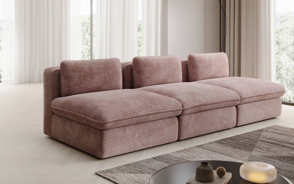 Designer Sofa Cuddle 3 Seater in Corduroy