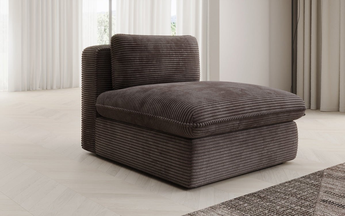 Designer sofa armchair Cuddle in Corduroy