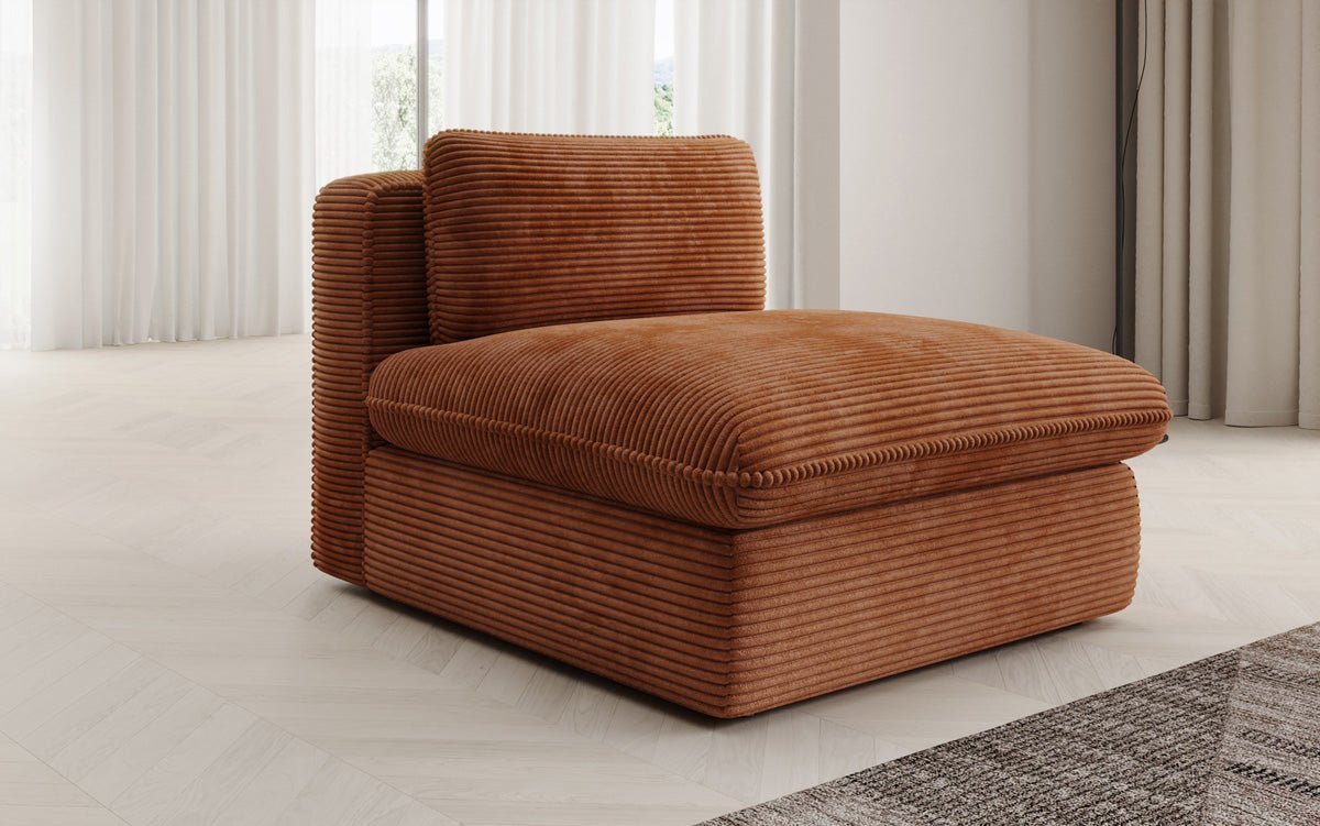 Designer sofa armchair Cuddle in Corduroy