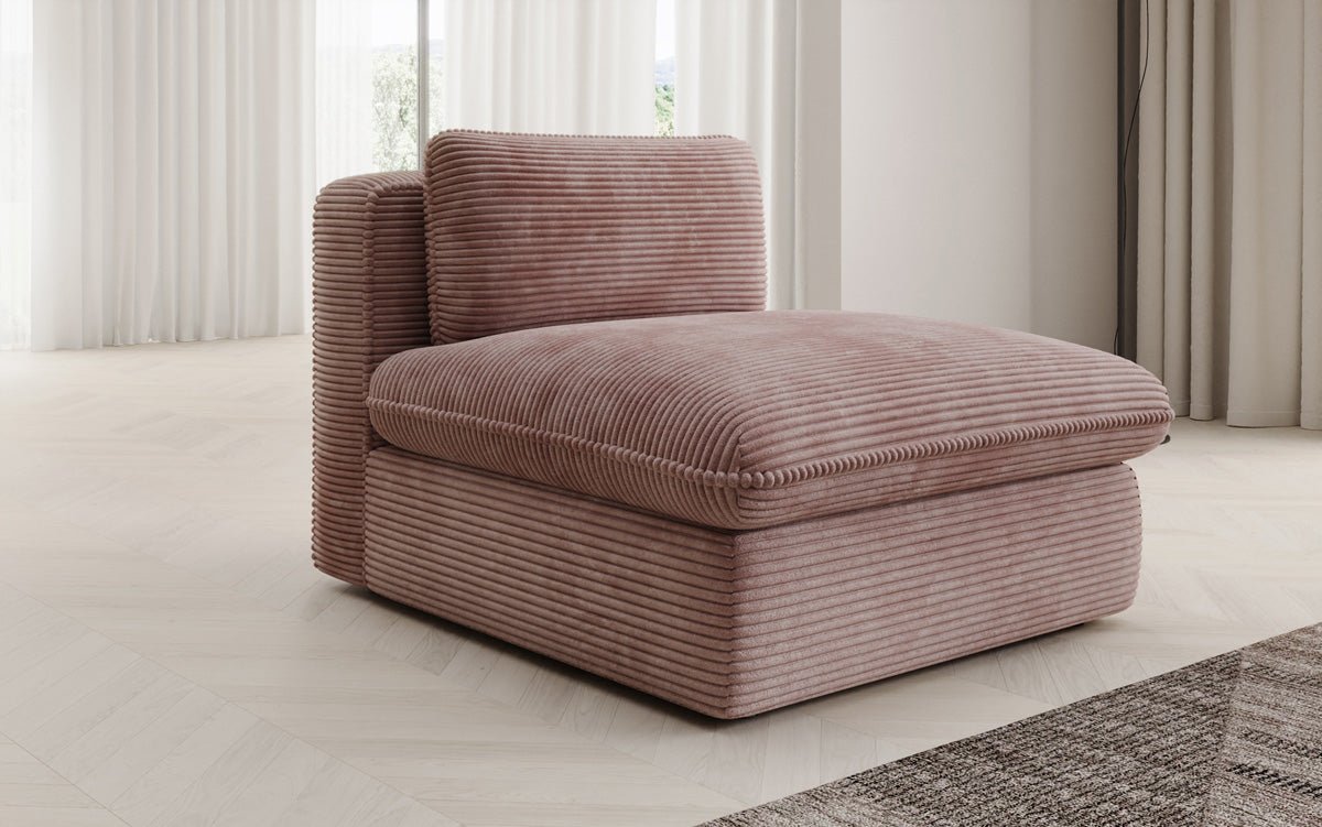 Designer sofa armchair Cuddle in Corduroy