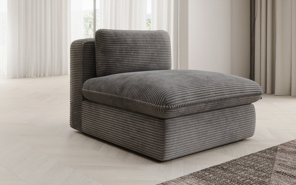 Designer sofa armchair Cuddle in Corduroy