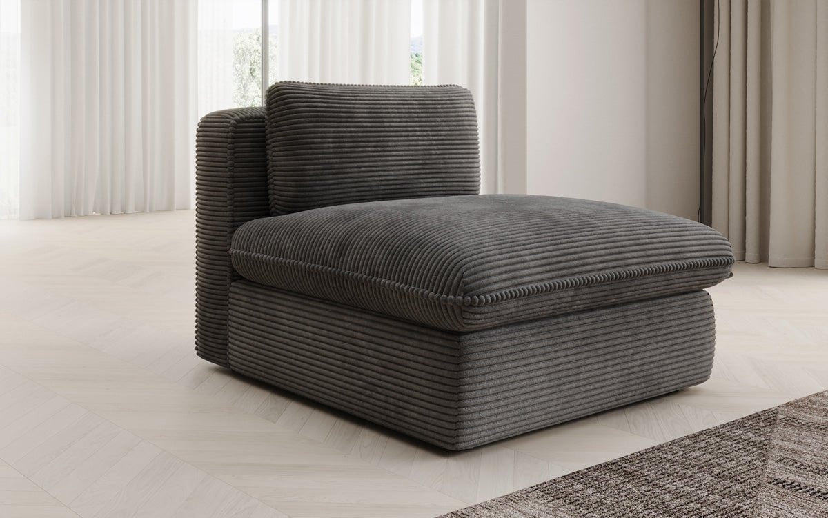 Designer sofa armchair Cuddle in Corduroy