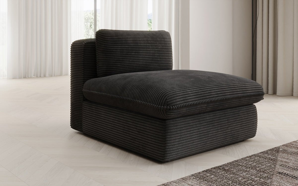 Designer sofa armchair Cuddle in Corduroy