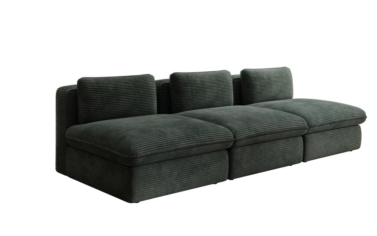 Designer Sofa Cuddle 3 Seater in Corduroy