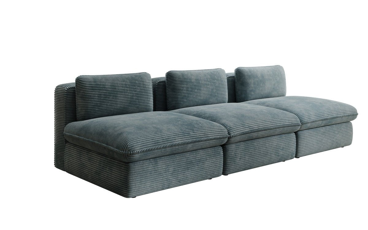 Designer Sofa Cuddle 3 Seater in Corduroy