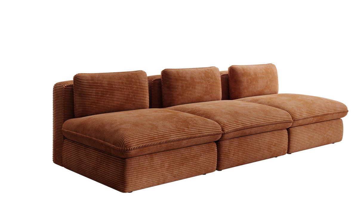 Designer Sofa Cuddle 3 Seater in Corduroy