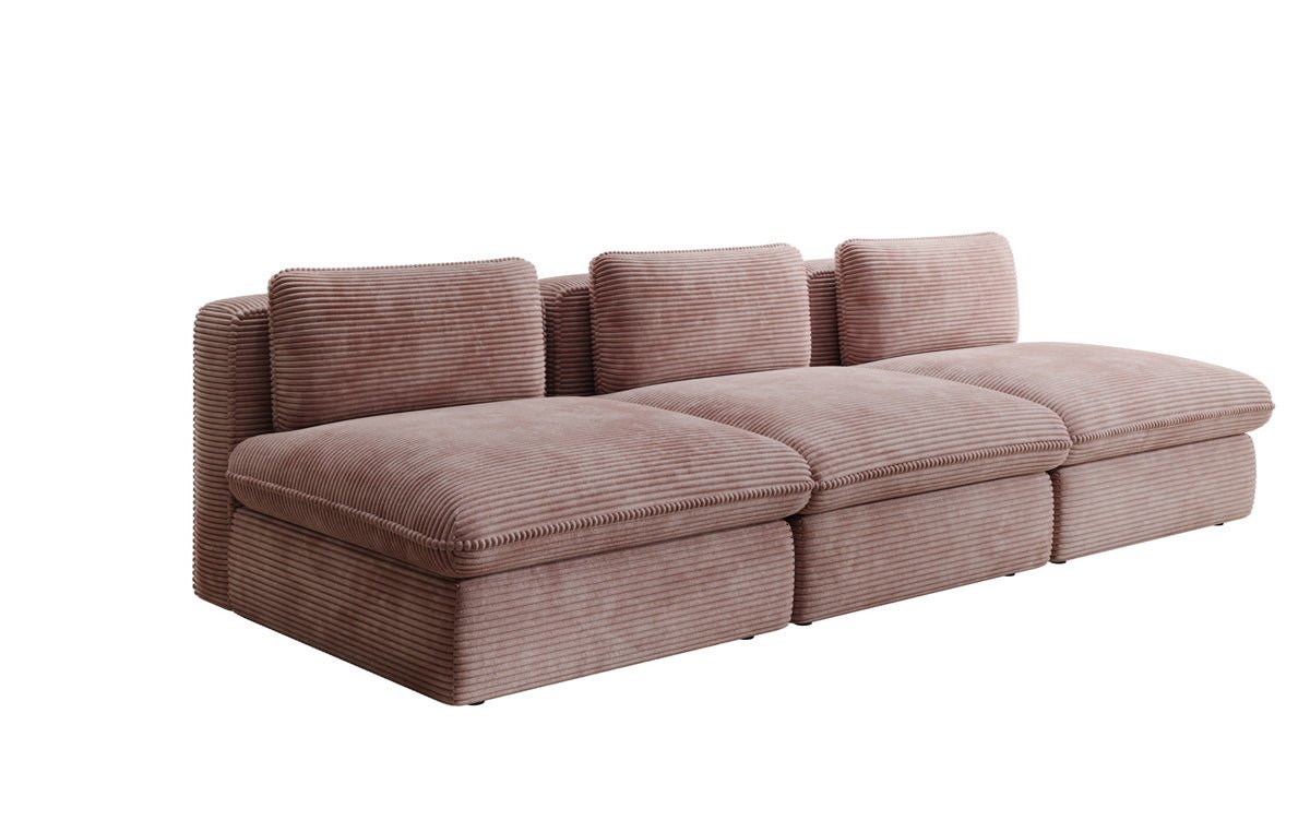 Designer Sofa Cuddle 3 Seater in Corduroy