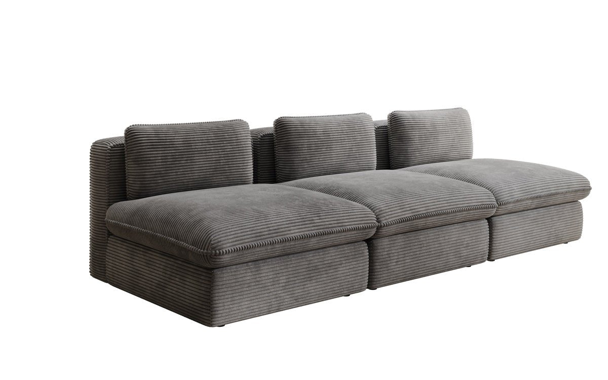 Designer Sofa Cuddle 3 Seater in Corduroy