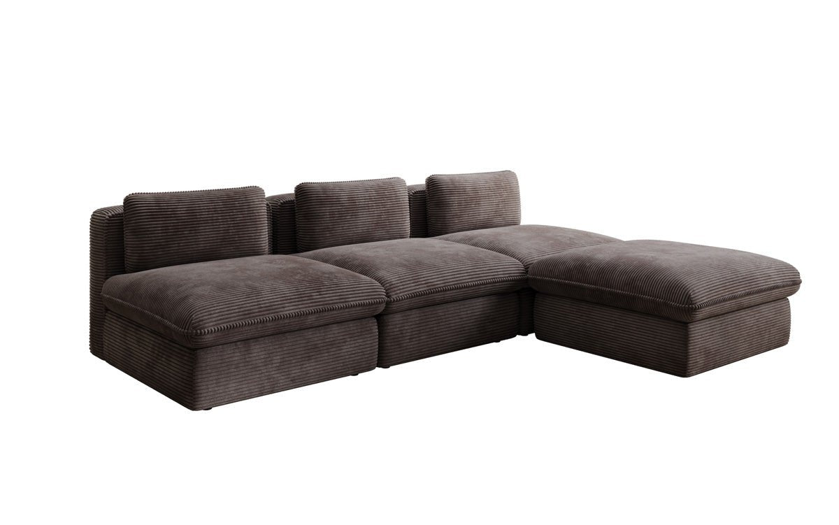 Designer L Sofa Cuddle in Corduroy