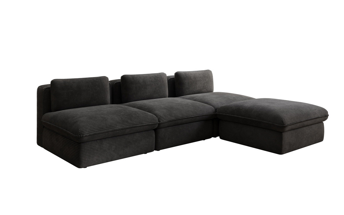 Designer L Sofa Cuddle in Corduroy