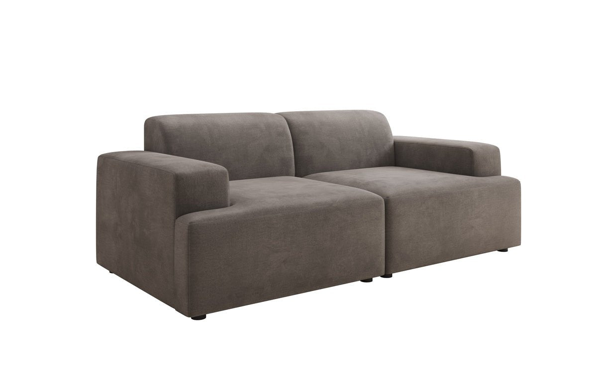 Designer 2 Sitzer Sofa Monza in Samt
