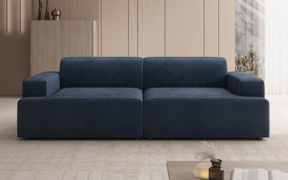 Designer 3 Sitzer Sofa Monza in Samt