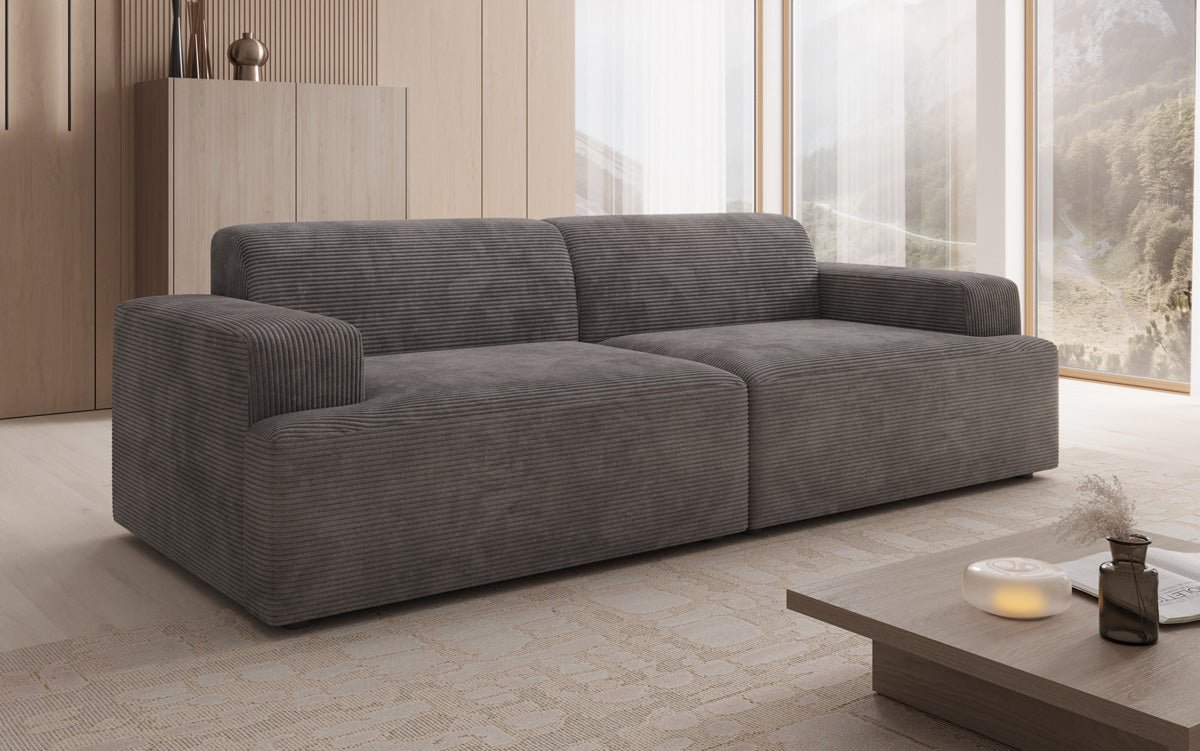 Designer 3 Sitzer Sofa Monza in Cord