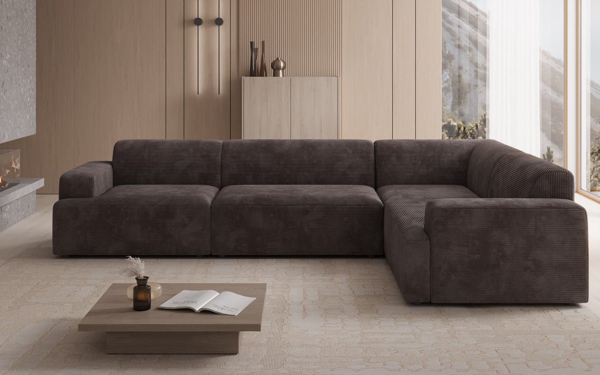 Designer Sofa Monza Wohnlandschaft L in Cord
