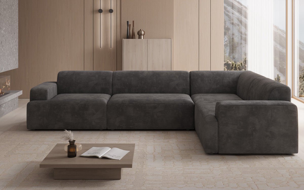 Designer Sofa Monza Wohnlandschaft L in Cord