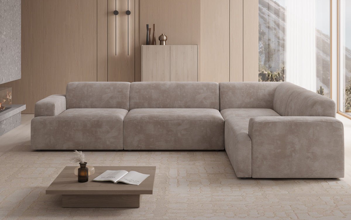 Designer Sofa Monza Wohnlandschaft L in Cord