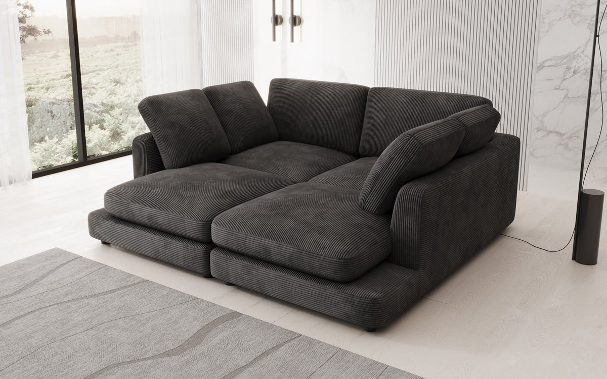 Designer Lounge-Sofa Thalessa in Cord