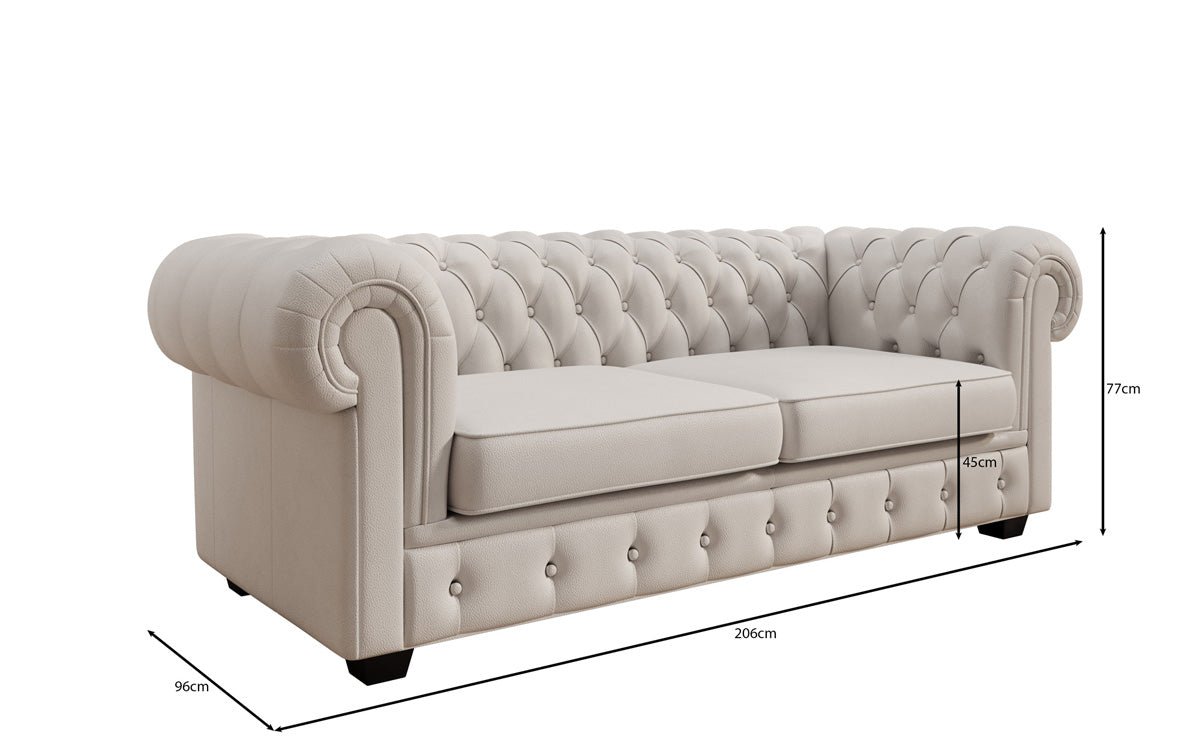 Chesterfield Royal 3+2+1 Sofa Set in Echtleder