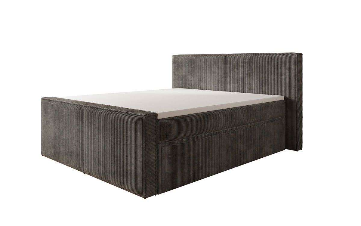 Boxspringbett Ophelia II mit Schubladen in Cord