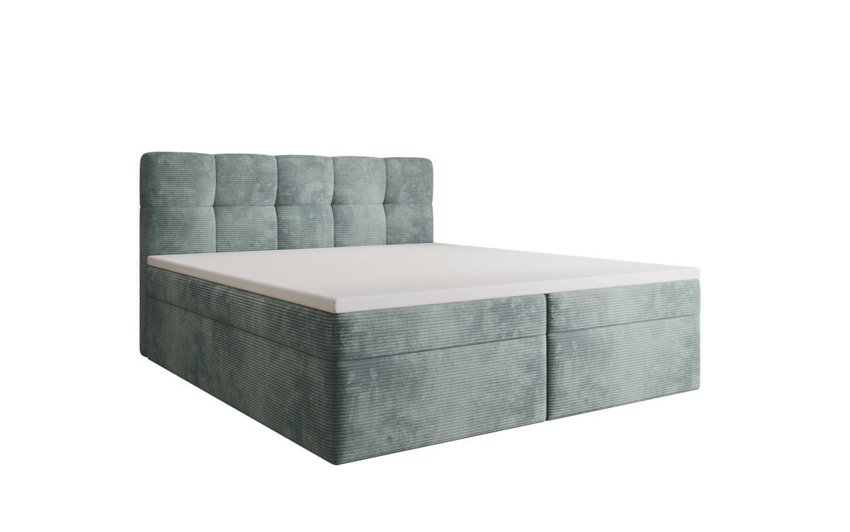 Boxspringbett Cozy II in Cord mit Stauraum