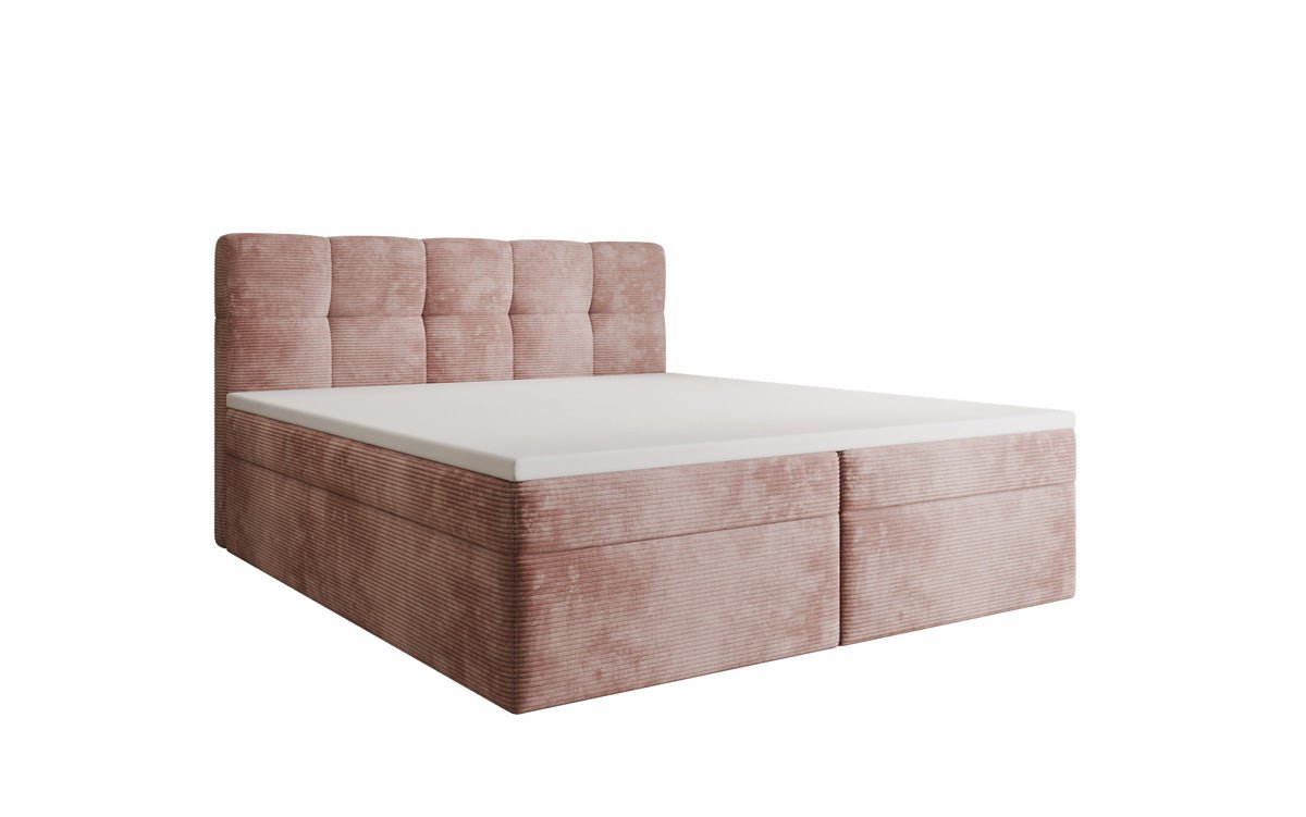 Boxspringbett Cozy II in Cord mit Stauraum