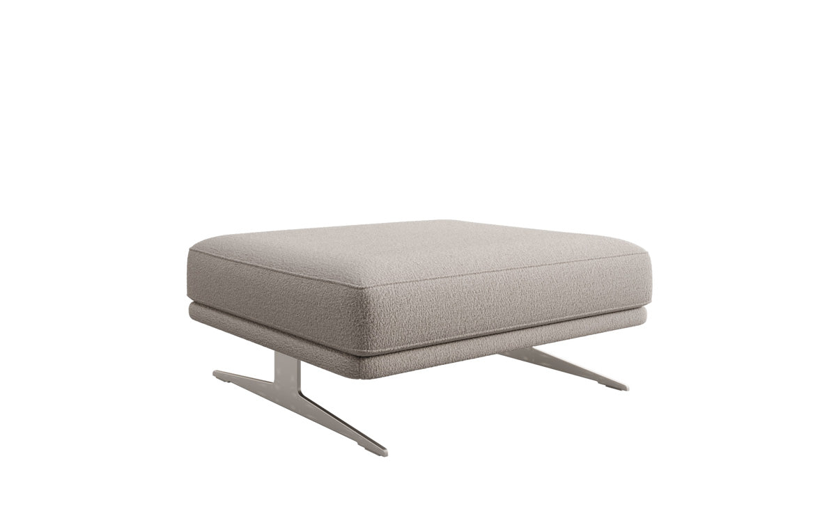 Beistellhocker Torino in Bouclé