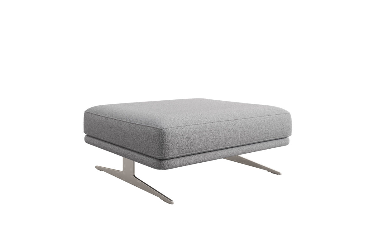 Beistellhocker Torino in Bouclé