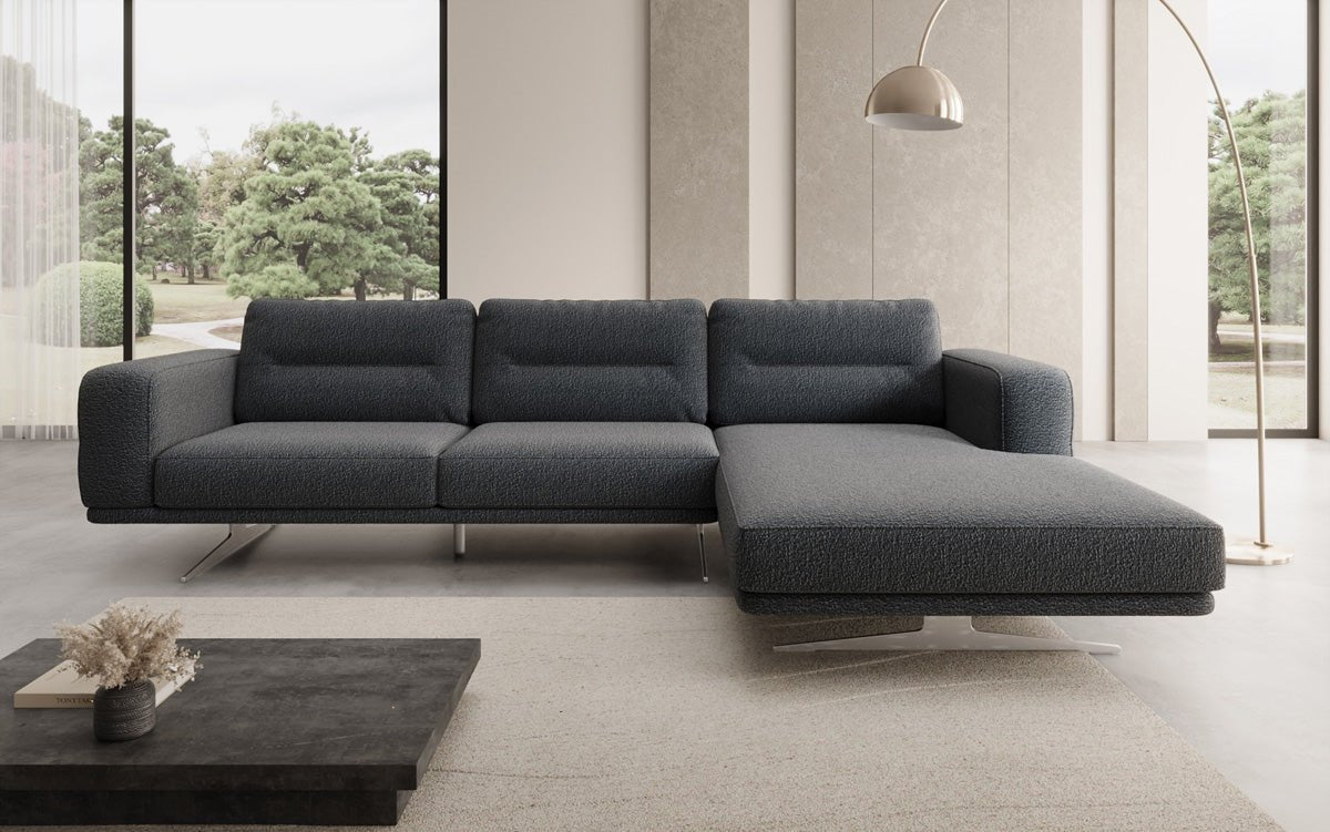 Designer L Sofa Torino in Bouclé
