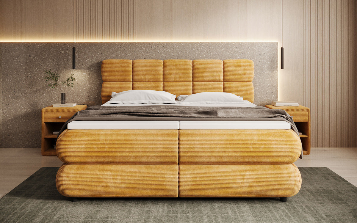 Boxspringbett Relana - elektrisch verstellbar in Cord