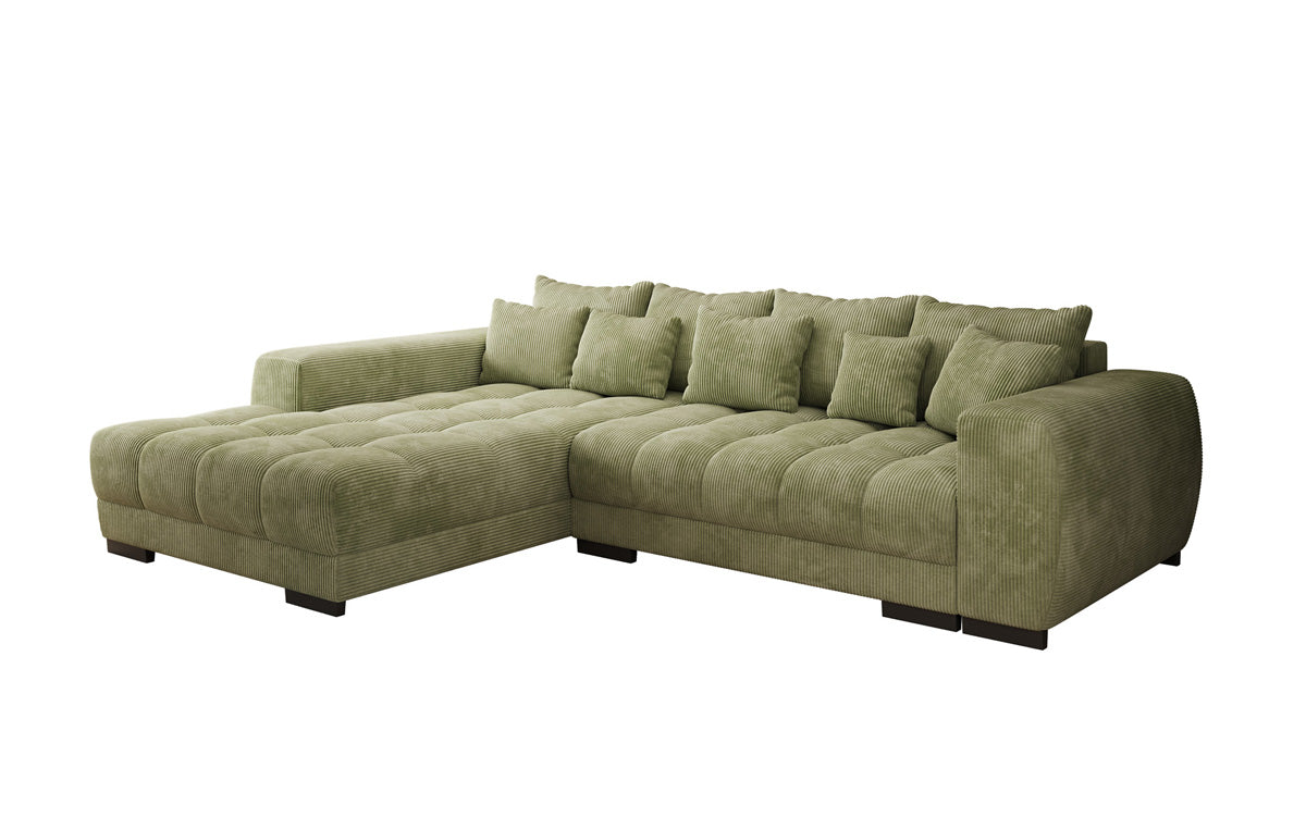 Designer Sofa Balu mit Schlaffunktion und Stauraum in Cord