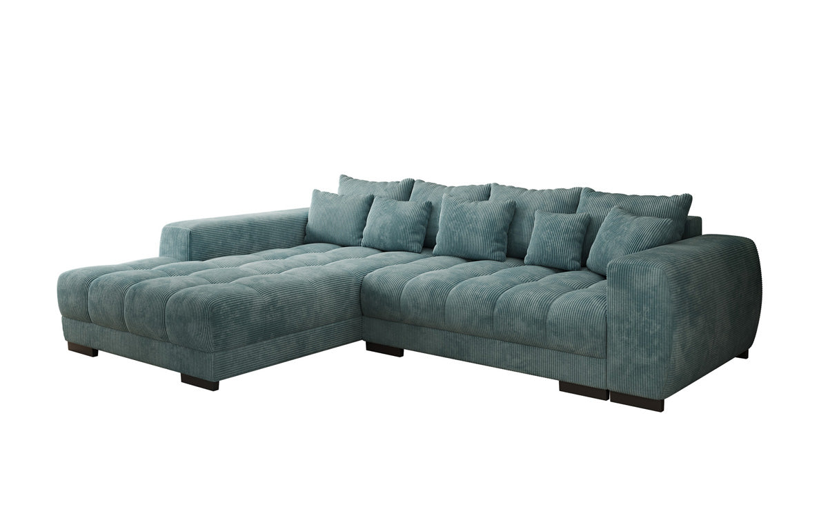 Designer Sofa Balu mit Schlaffunktion und Stauraum in Cord