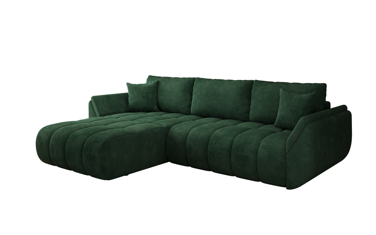 Designer Sofa Lenoa L mit Schlaffunktion und Stauraum in Cord