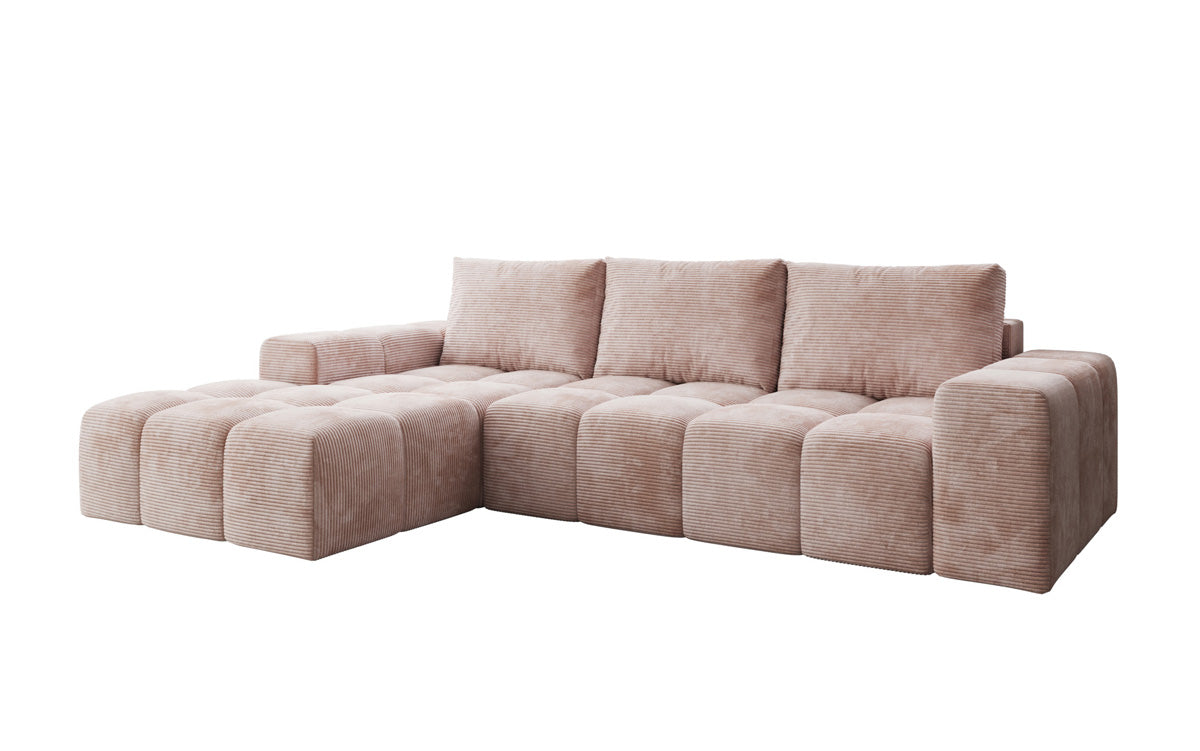 Designer Sofa Aila mit Schlaf- und Klappfunktion in Cord