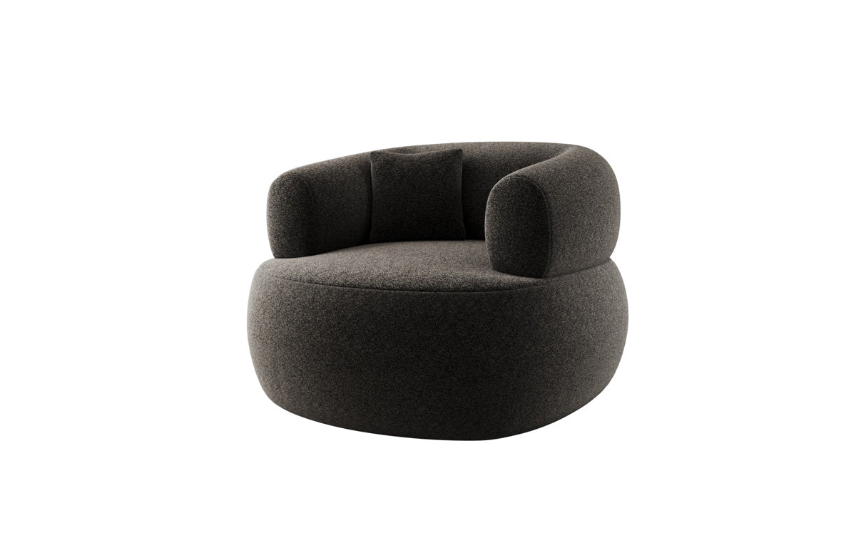 Designer Sofa-Sessel Bao in Strukturstoff - 360°-Drehfunktion