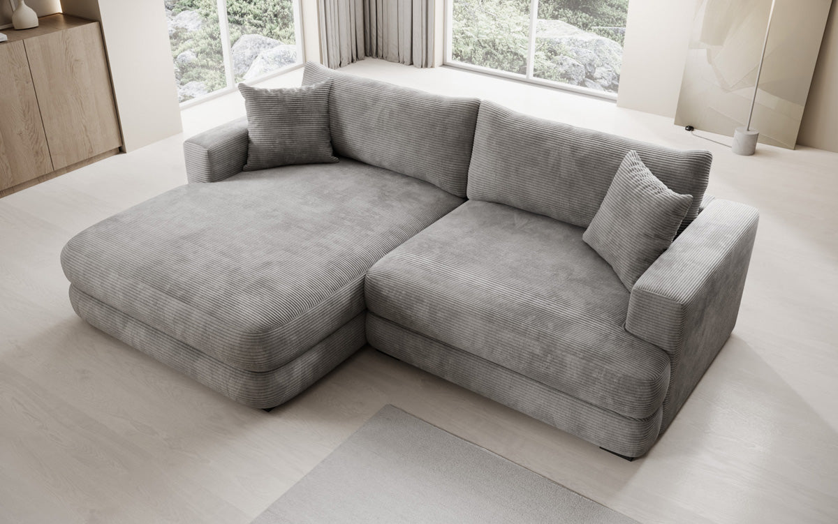 Designer Ecksofa Lima in Cord