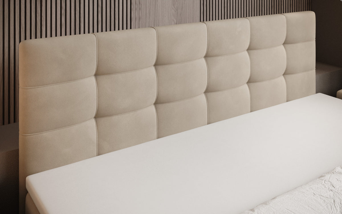 Boxspringbett Luxor Samt mit Stauraum