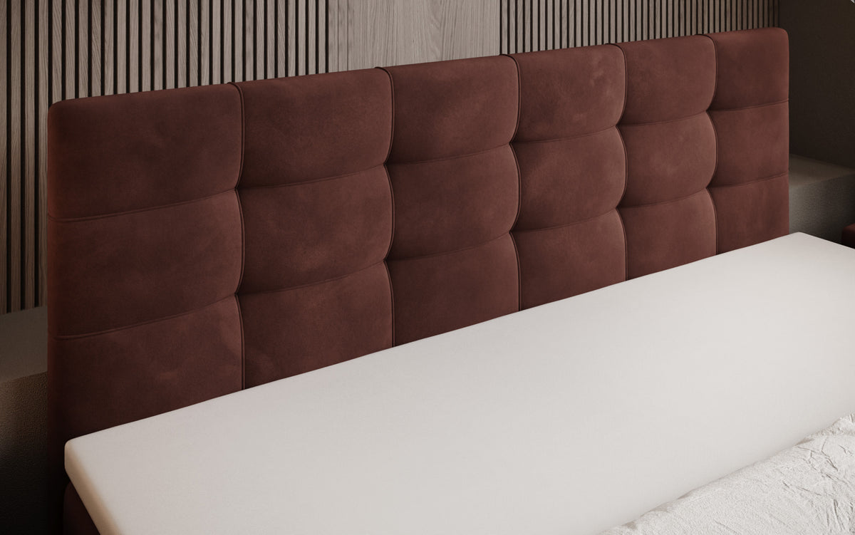 Boxspringbett Luxor Samt mit Stauraum