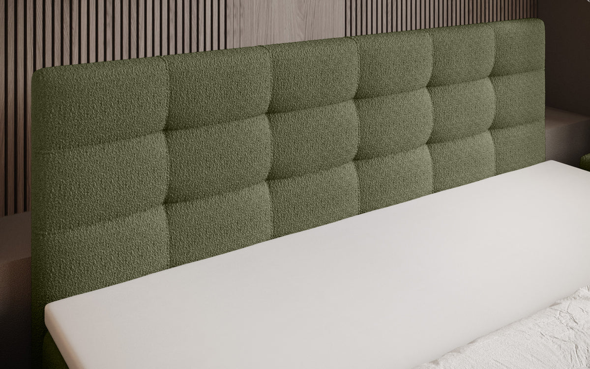 Boxspringbett Luxor Bouclé mit Stauraum