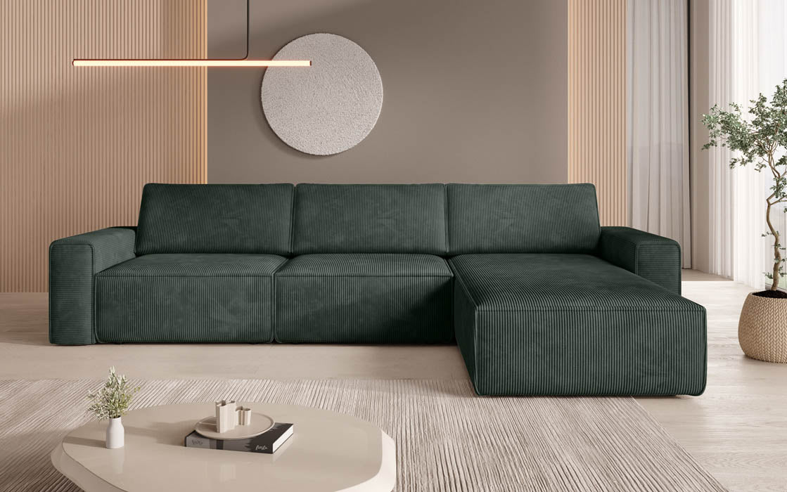 Modulares Ecksofa Yuma L aus Cord