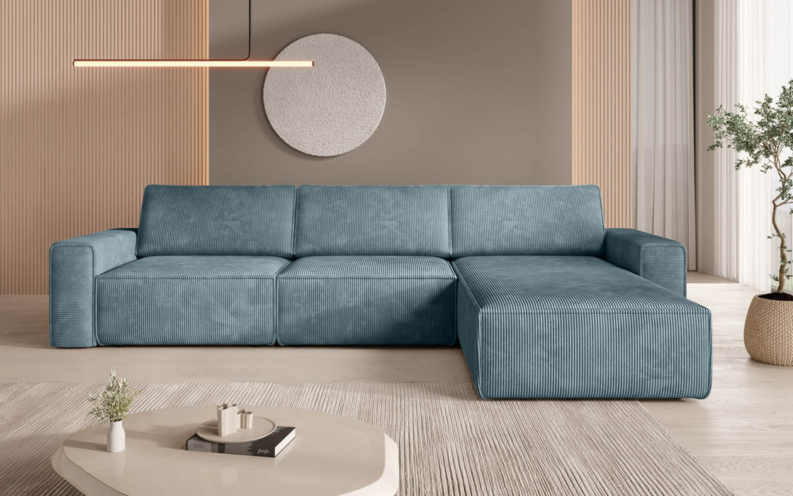 Modulares Ecksofa Yuma L aus Cord