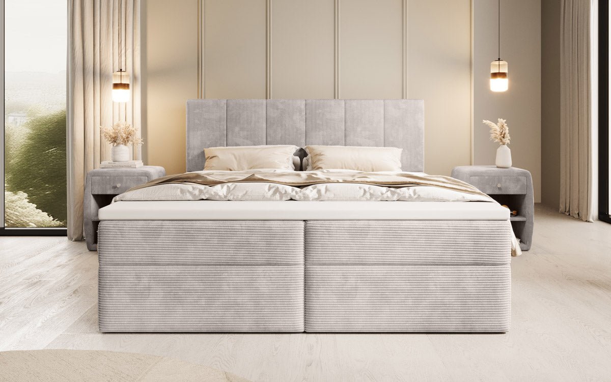 Boxspringbett Aurelia Cord mit Stauraum