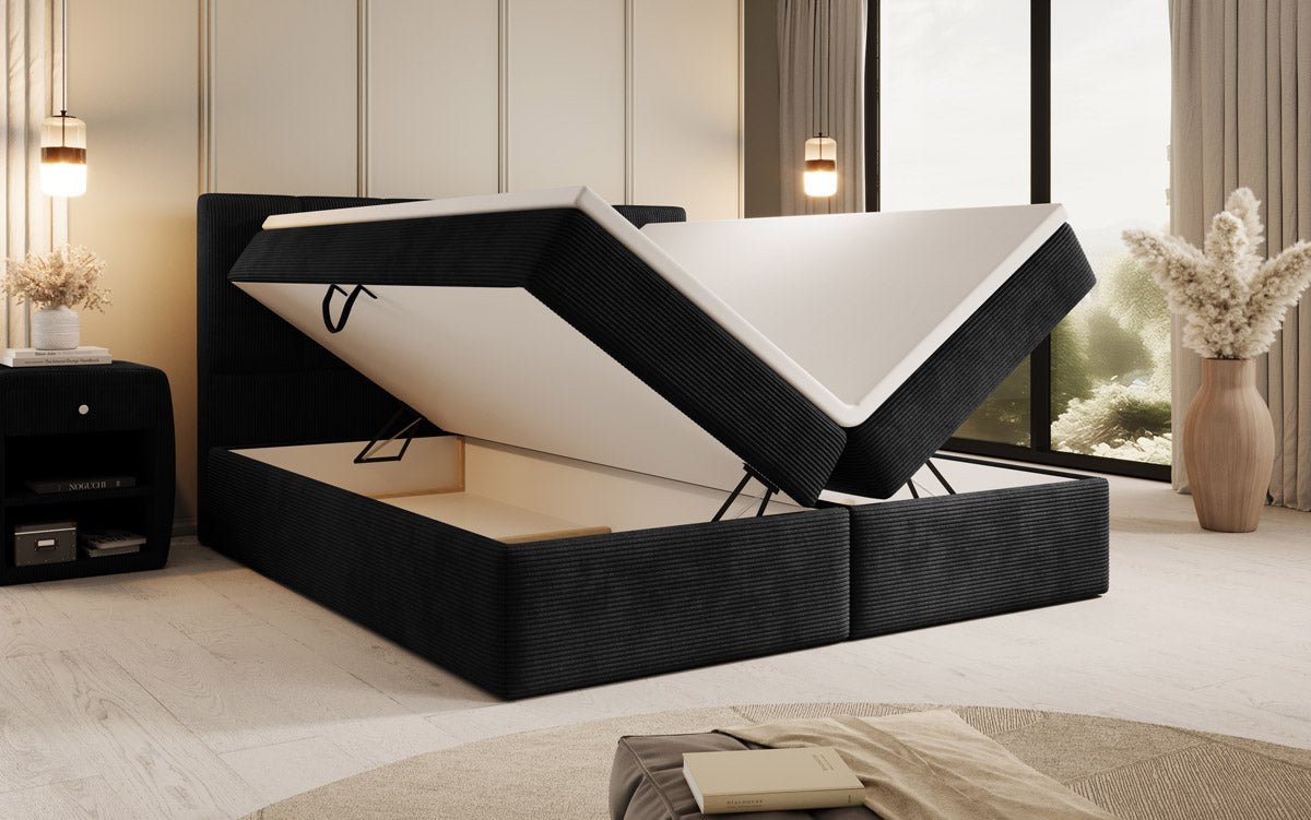 Boxspringbett Aurelia Cord mit Stauraum