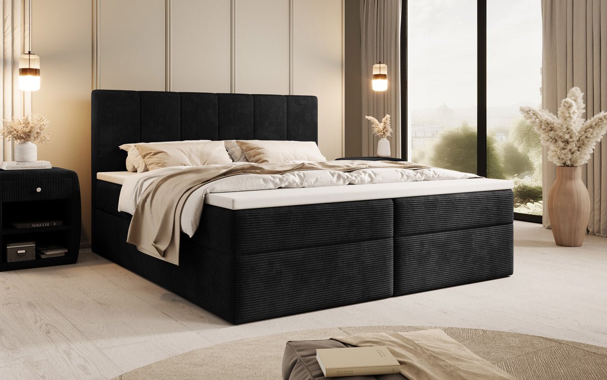 Boxspringbett Aurelia Cord mit Stauraum