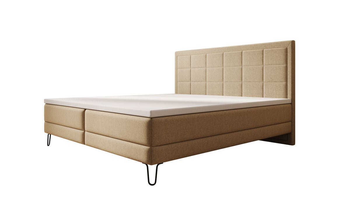 Boxspringbett Mariella mit Füßen in Stoff