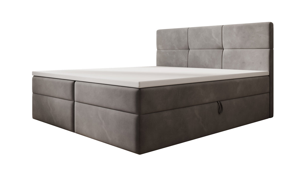 Boxspringbett Eleonora Samt mit Stauraum