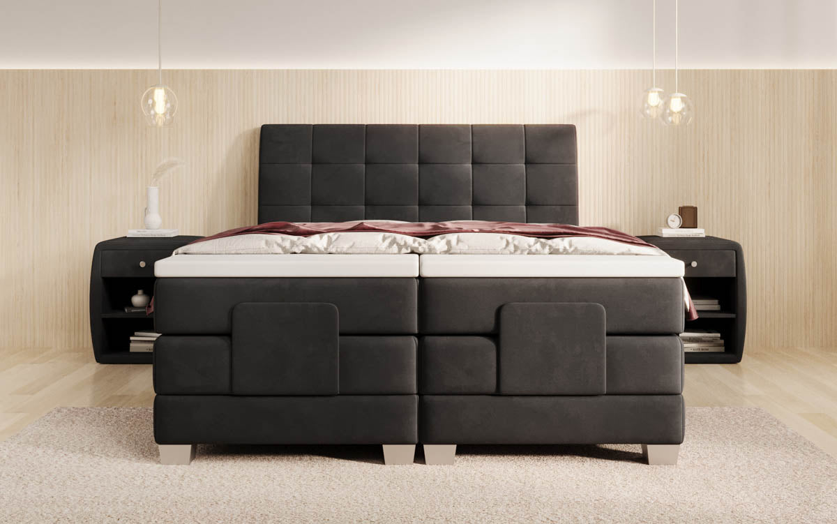 Boxspringbett Amara Samt elektrisch verstellbar