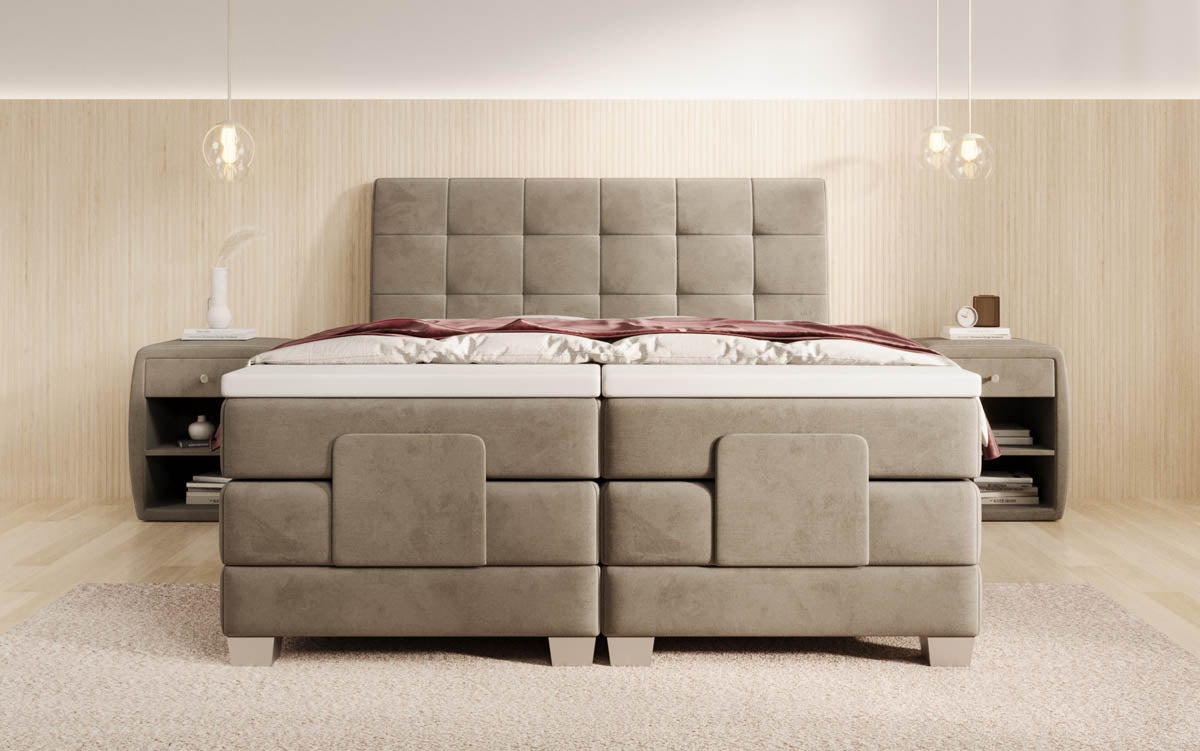 Boxspringbett Amara Samt elektrisch verstellbar