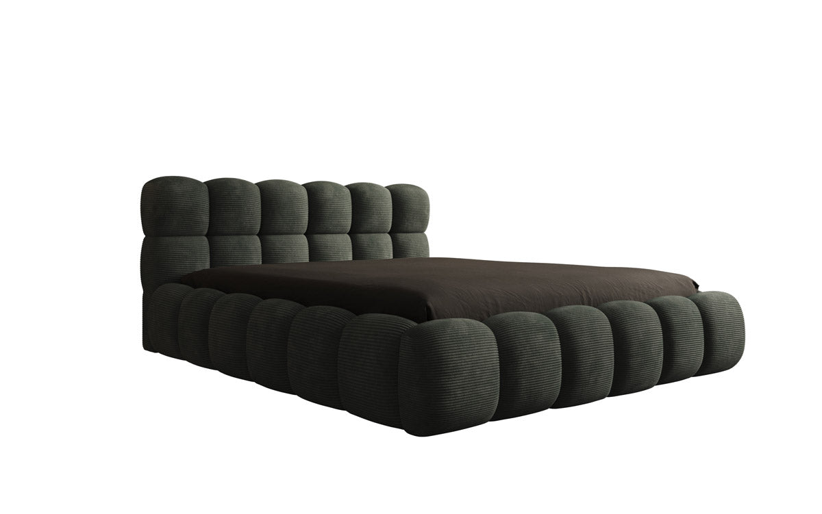 Designer Polsterbett Boston Cord mit Stauraum