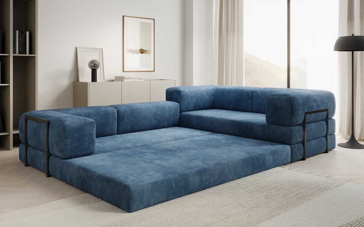 Designer Sofa Lazy L closed in Cord