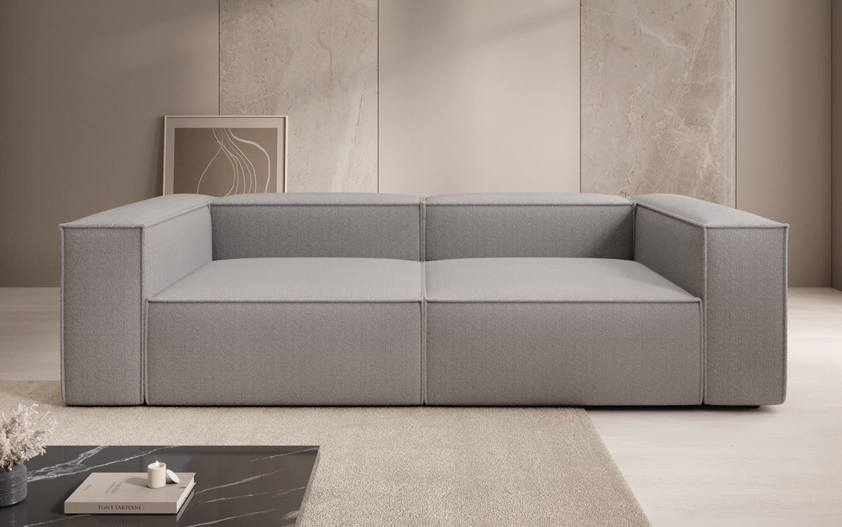 Designer Sofa Lesley 3 Sitzer in Bouclé